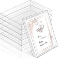 Clear Card Storage Boxes 100 Pack - Clear Plastic Greeting Card Boxes