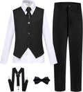 Boy's 6 Piece Slim Fit Formal Suit for Wedding - Complete Set