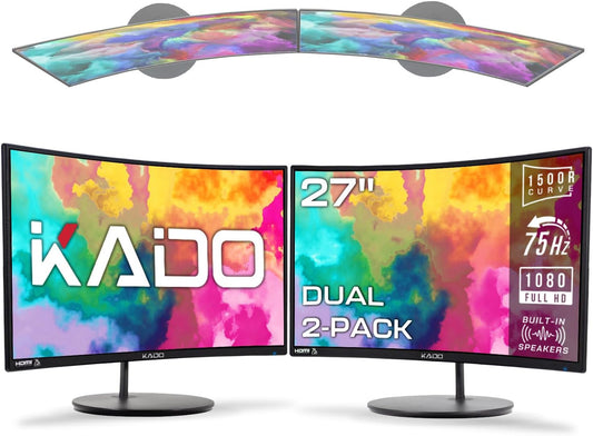 Immerse in Productivity: Kado 27 Dual Monitor Setup