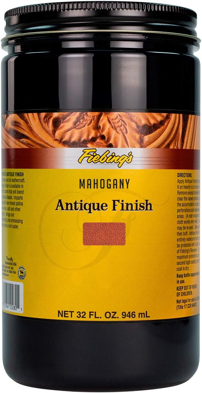 Fiebing's Antique Finish for Leathercraft Projects and More