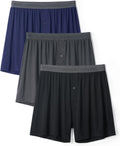Mens Bamboo Rayon Boxers for Men Breathable Cool Boxer Shorts