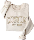 Customized Embroidered Sweatshirt - Personalized Gift for Women