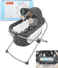 Baby Crib Soothing View Bassinet - Portable Foldable Bedside Bassinet