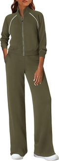 PRETTYGARDEN Womens 2 Piece Outfits Sweatsuits - Cozy Wide Leg Set