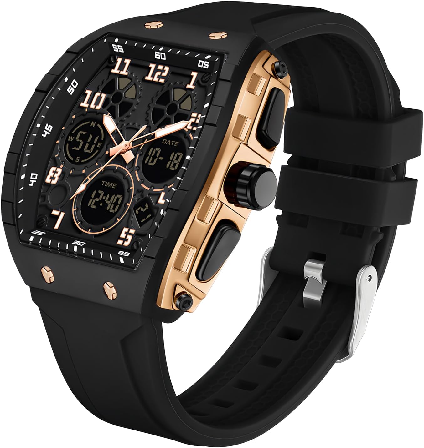 FANMIS Men's Dual Time Sport Watch - Waterproof & Stylish!