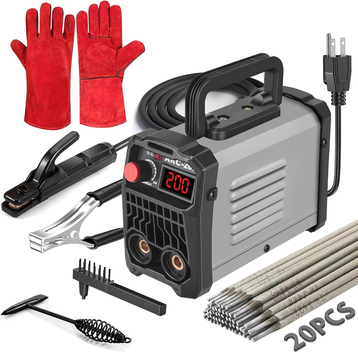 200Amp Portable Stick Welder with Advanced IGBT Technology