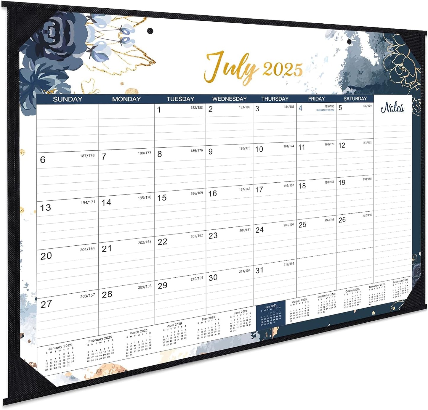 2025-2026 18-Month Desk Calendar, 22x17, Schedule Planner