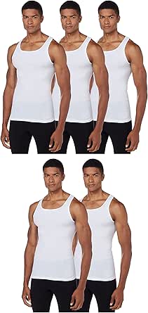 Hanes Men's 5-Pack ComfortBlend Tank with FreshIQ for Comfort