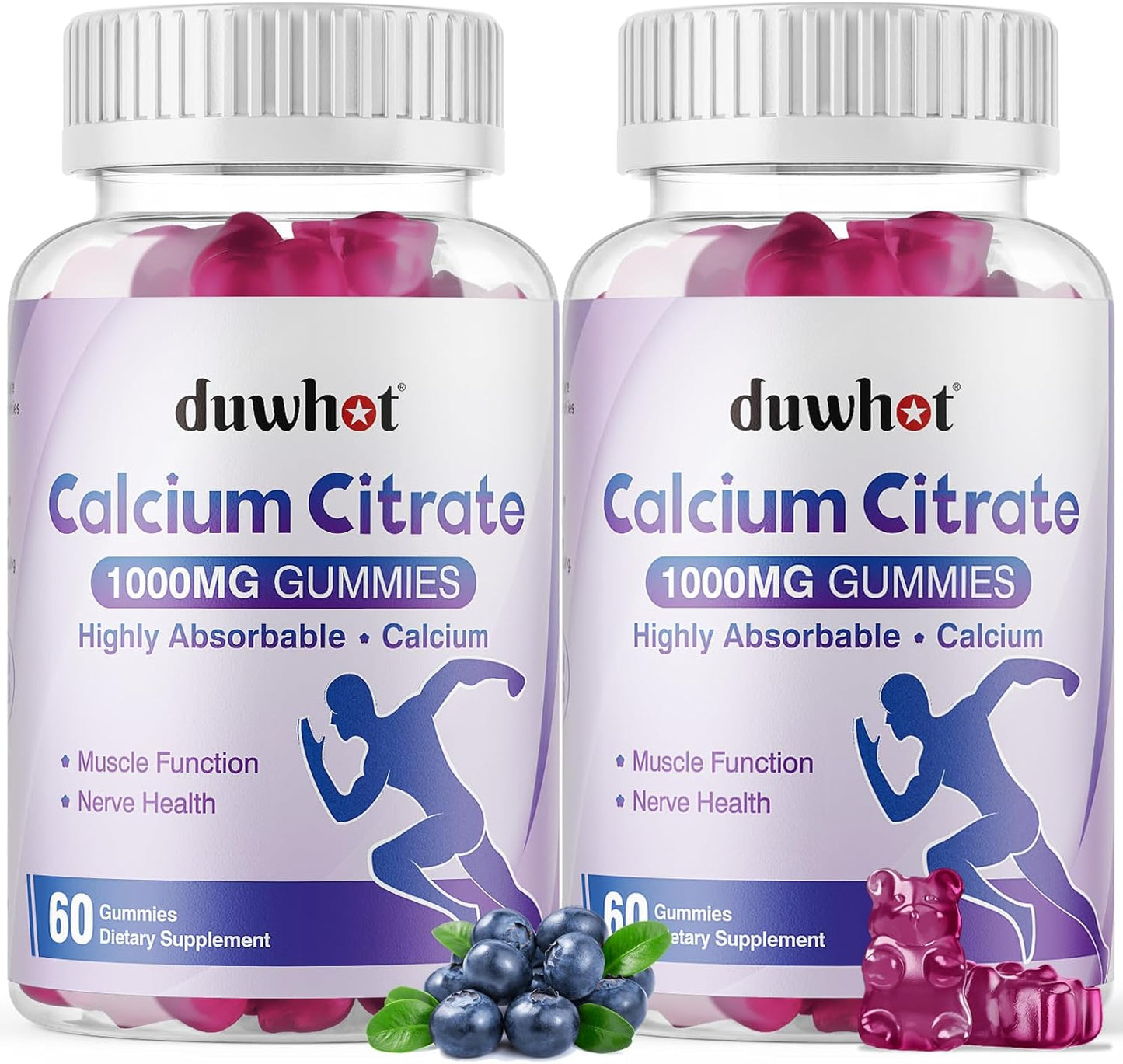 Calcium Citrate Gummies for Bone, Muscle & Immune Support