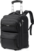 Rolling Backpack 17.7in Wheeled Laptop Backpack - Travel Ready