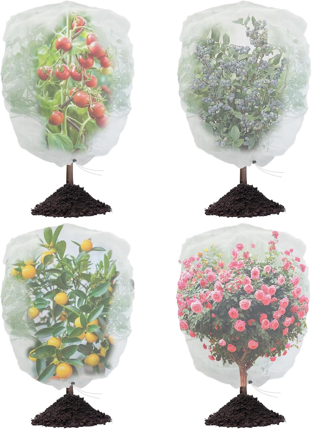 Bird Netting for Garden with Drawstring - Effective Plant Protection