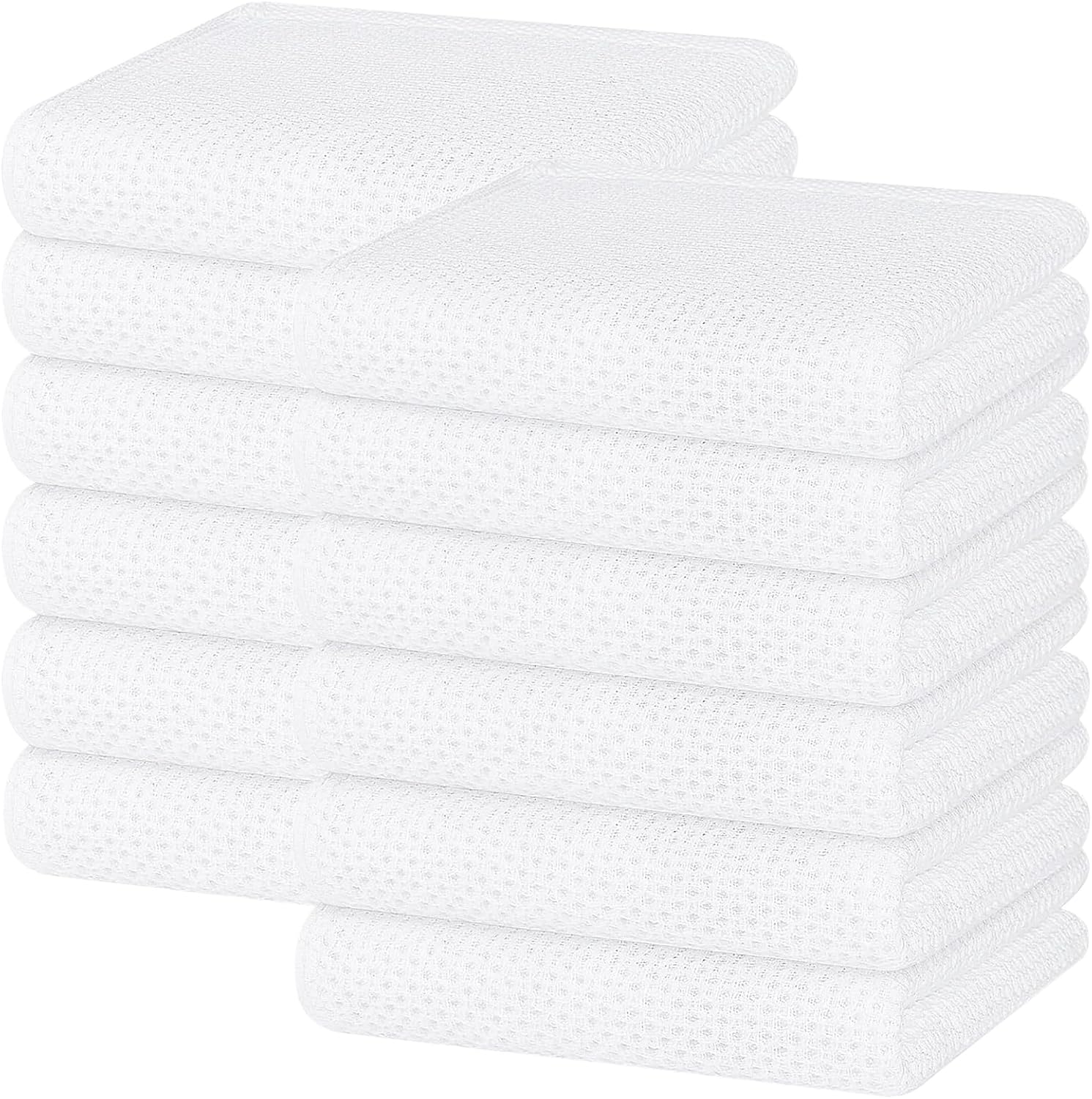 100% Cotton Waffle Weave Kitchen Dish Towels for Every Home