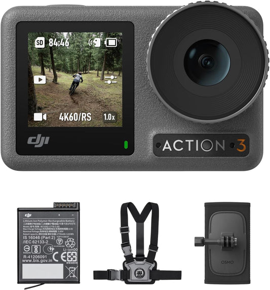 DJI Osmo Action 3 Outdoor Combo - 4K Action Camera for Adventures