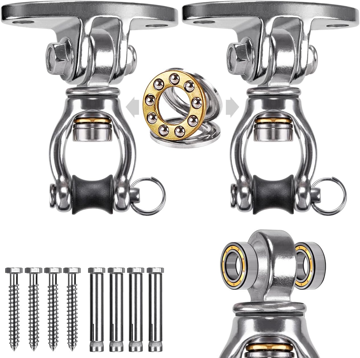 SELEWARE Silent Swing Hangers - Quiet & Durable!