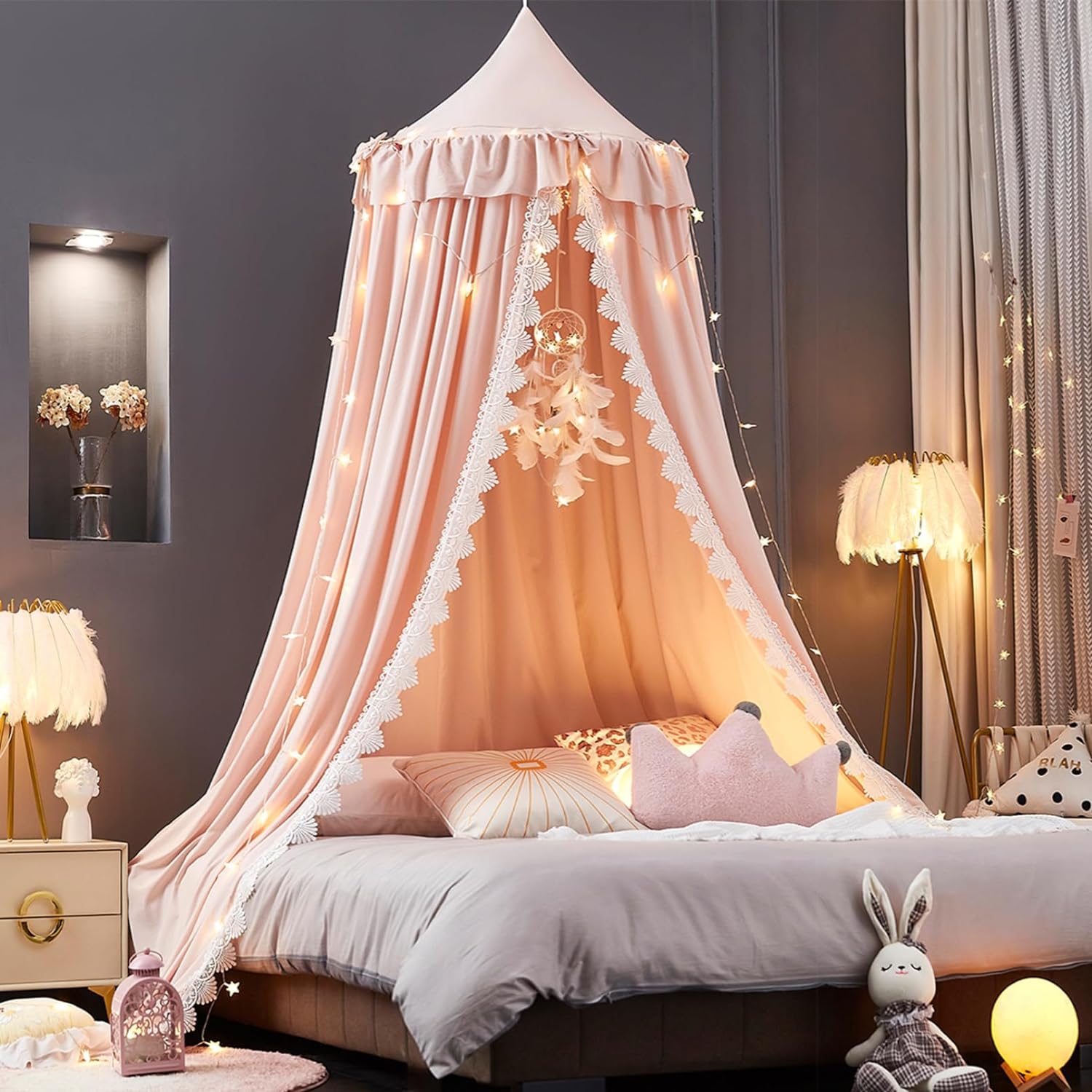 Princess Pink Dream Canopy for Kids Room