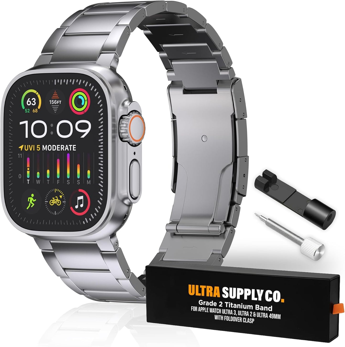 49mm Titanium Band for Apple Watch Ultra 3, 2 & 1 - Durable Style