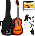 Beginner All Wood 38in Acoustic Guitar Starter Kit - Complete Set
