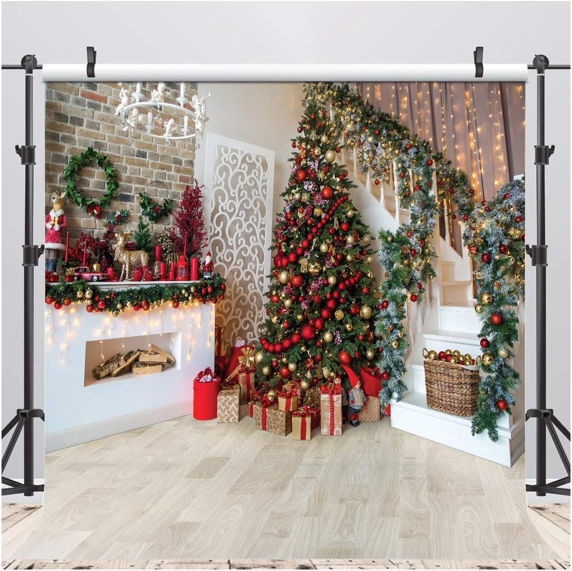 AIIKES 10x10ft Christmas Backdrops for Stunning Holiday Photos