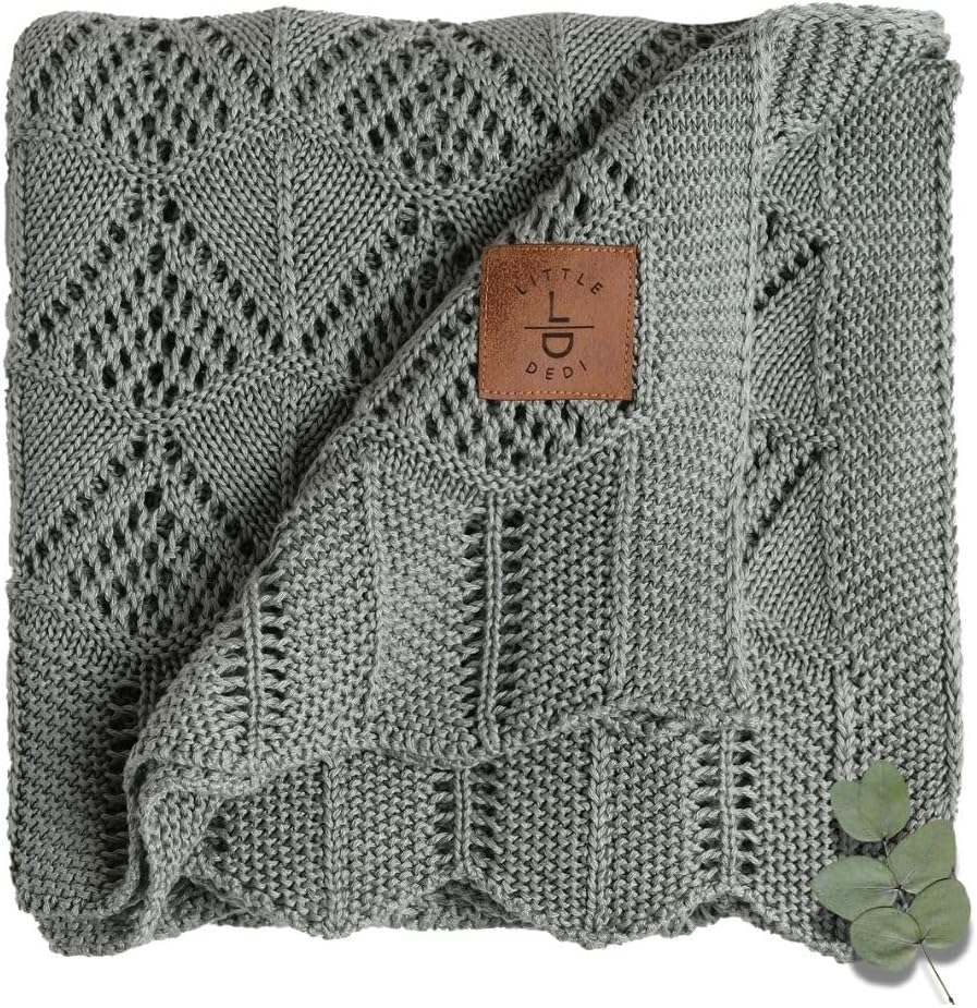 Hypoallergenic Baby Blanket - Silky Soft Knit for Comfort