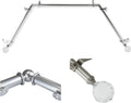 Sparkle 13/16ft Bay Window Curtain Rod - Satin Nickel