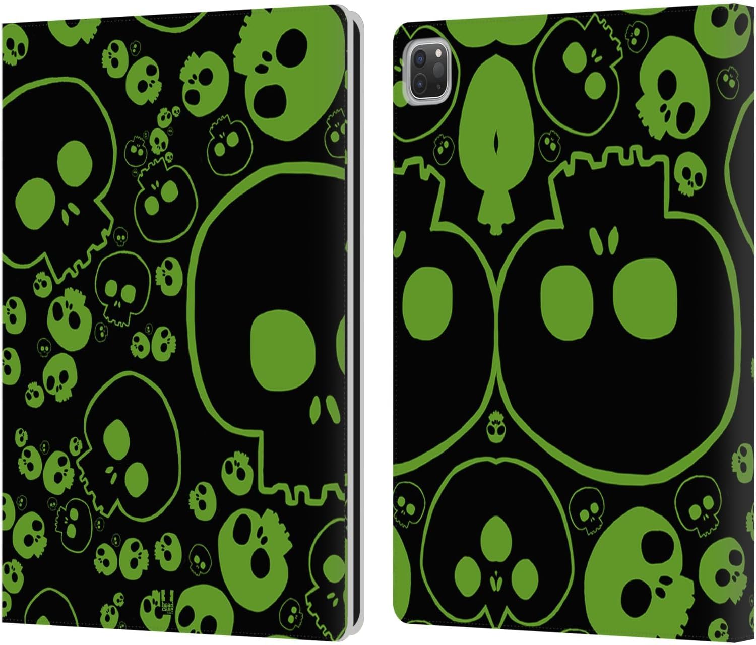 Jazzy Skulls Leather Wallet Case for iPad Pro 12.9 2020/2021