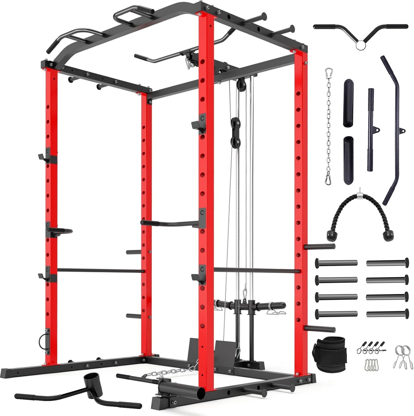 VANSWE Power Cage Home Gym Set
