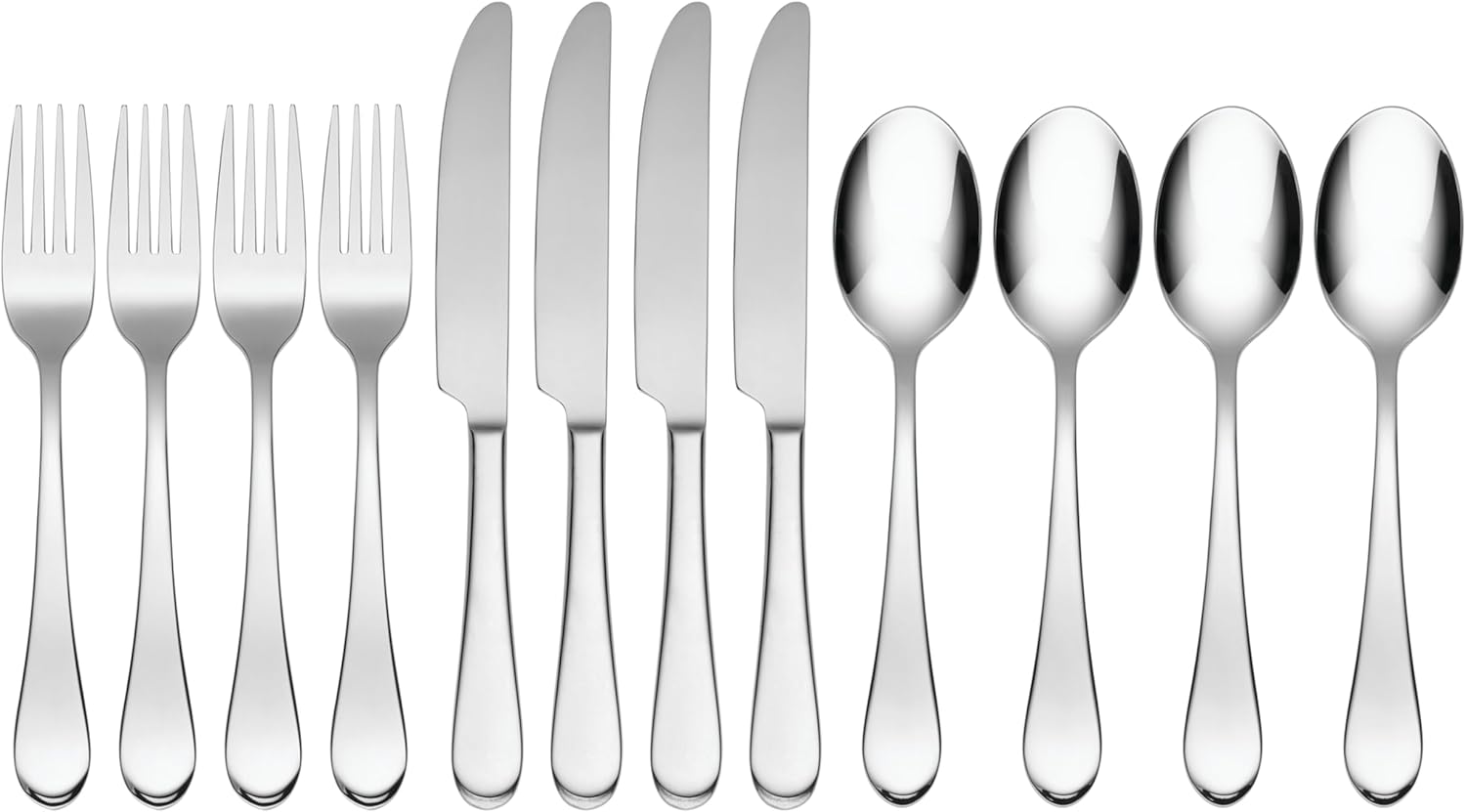 Oneida Icarus 12 Piece Everyday Flatware Set for Dining Needs