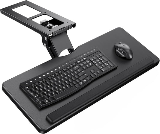 ErGear Ergonomic Swivel Keyboard Tray - Adjustable Sliding for Comfort