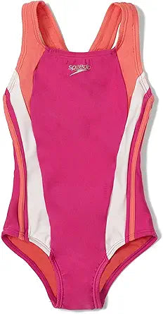 Speedo Girl's One Piece Swimsuit with Thick Strap Design