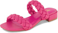 CUSHIONAIRE Women's Nan Braided Low Block Heel Slide Sandal Review