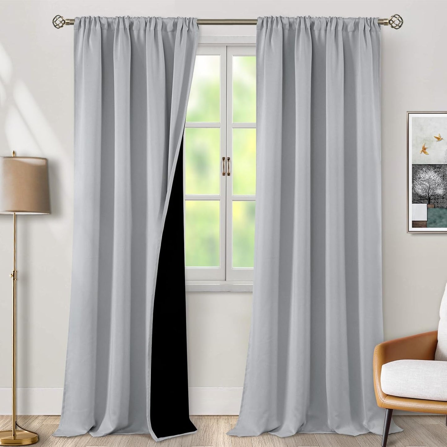 BGment Full Blackout Living Room Curtains for Ultimate Privacy