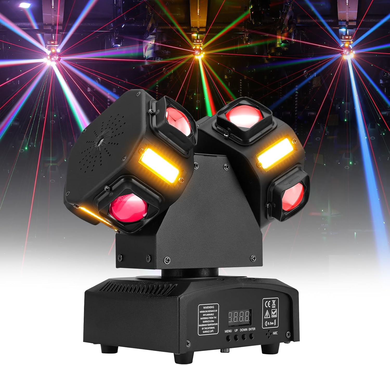 120W Dual-Head RGBW Moving Head Light for Stunning Events