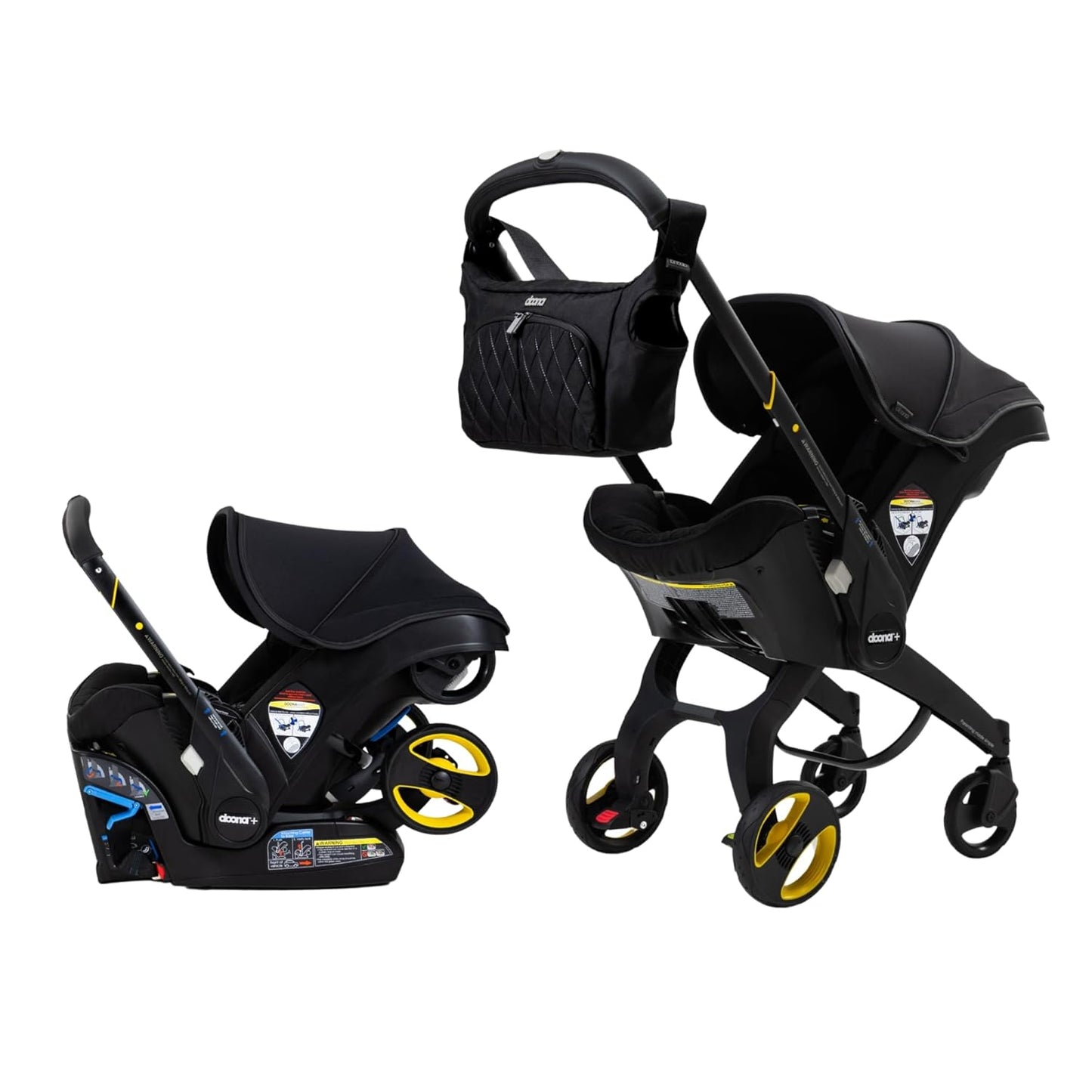 Doona Car Seat & Stroller Midnight Edition - Ultimate Travel System