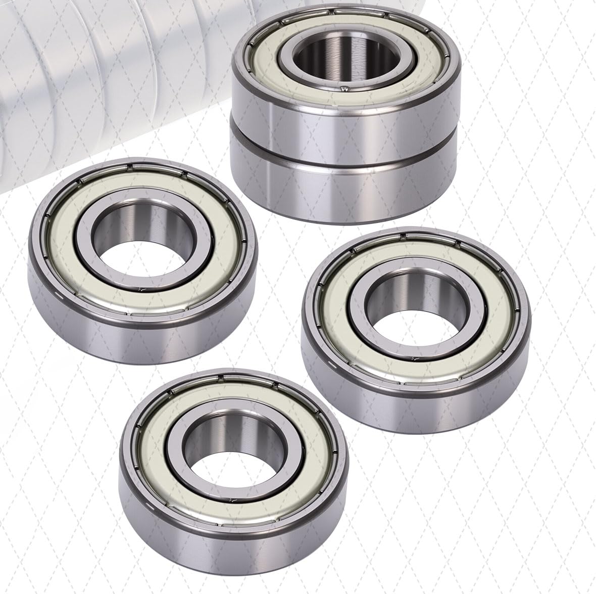 5Pcs 6211-ZZ Deep Groove Ball Bearings for Versatile Use