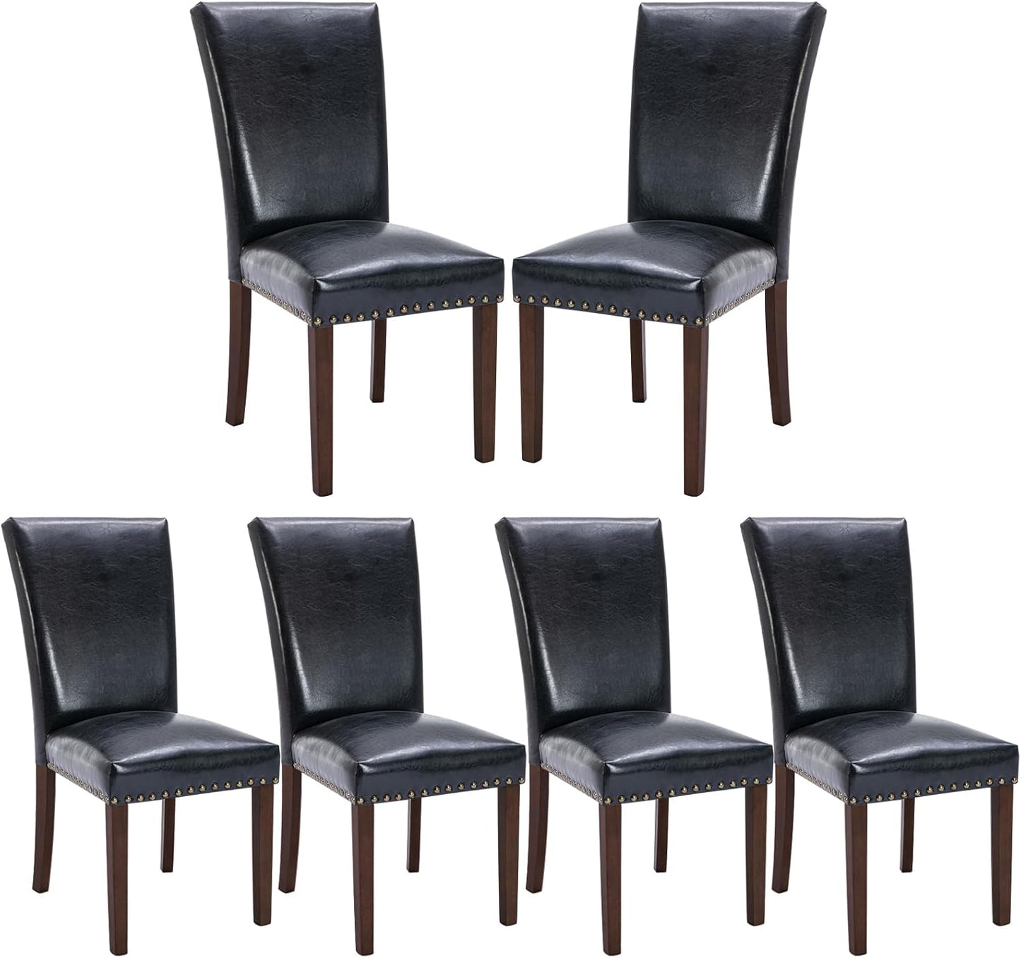 COLAMY Upholstered Parsons Dining Chairs Set of 6 for Home