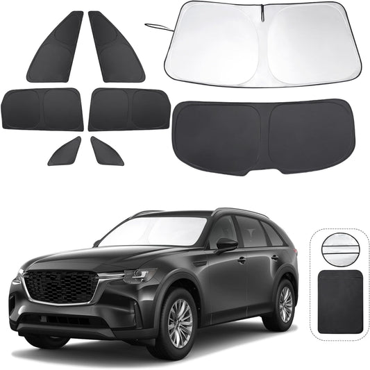 Custom Fit Windshield Sun Shade for 2024 2025 2026 Mazda CX-90