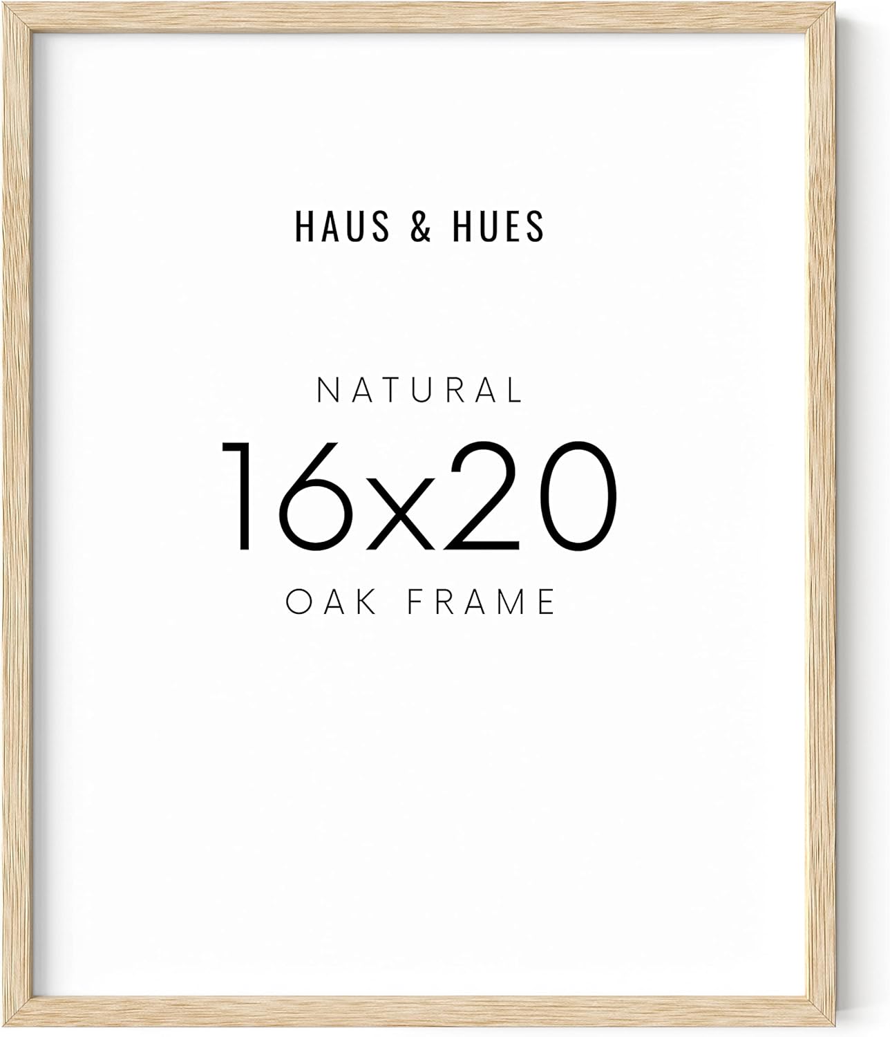 16x20 Picture Frame for Art Prints - Modern Beige Oak Design