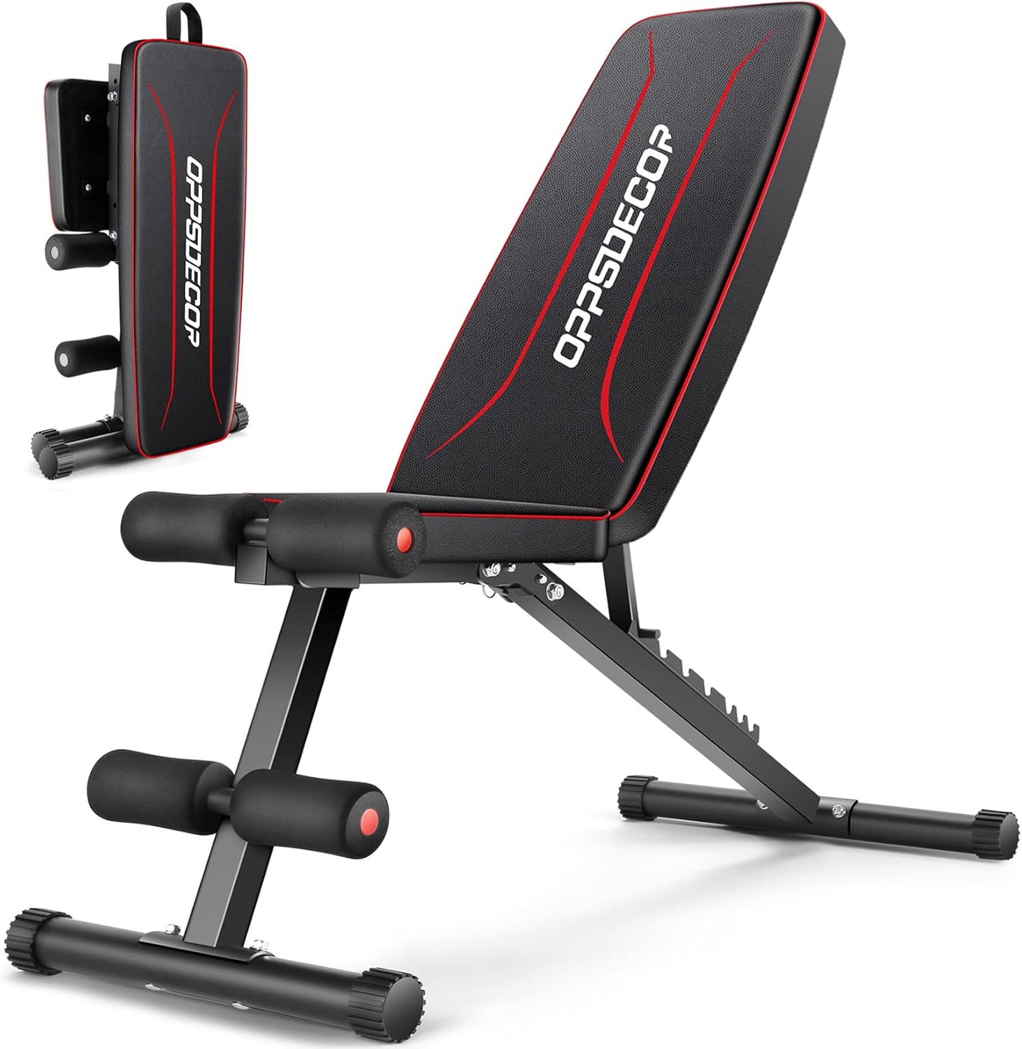 OPPSDECOR Weight Bench for Home Gym - 660LBS Foldable Design