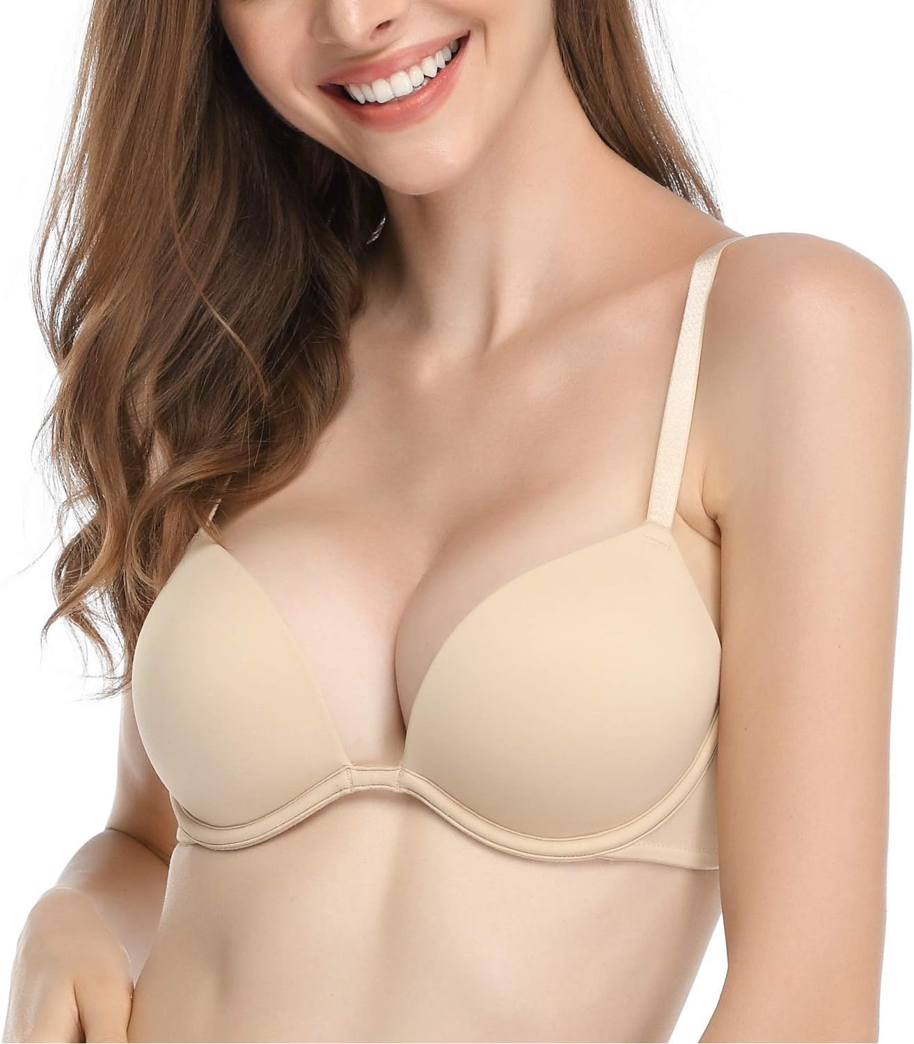 Deyllo Womens Push Up Underwire Bra for Ultimate Comfort