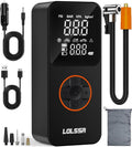 Tire Inflator Portable Air Compressor 150PSI (Dark) - Cordless Fast