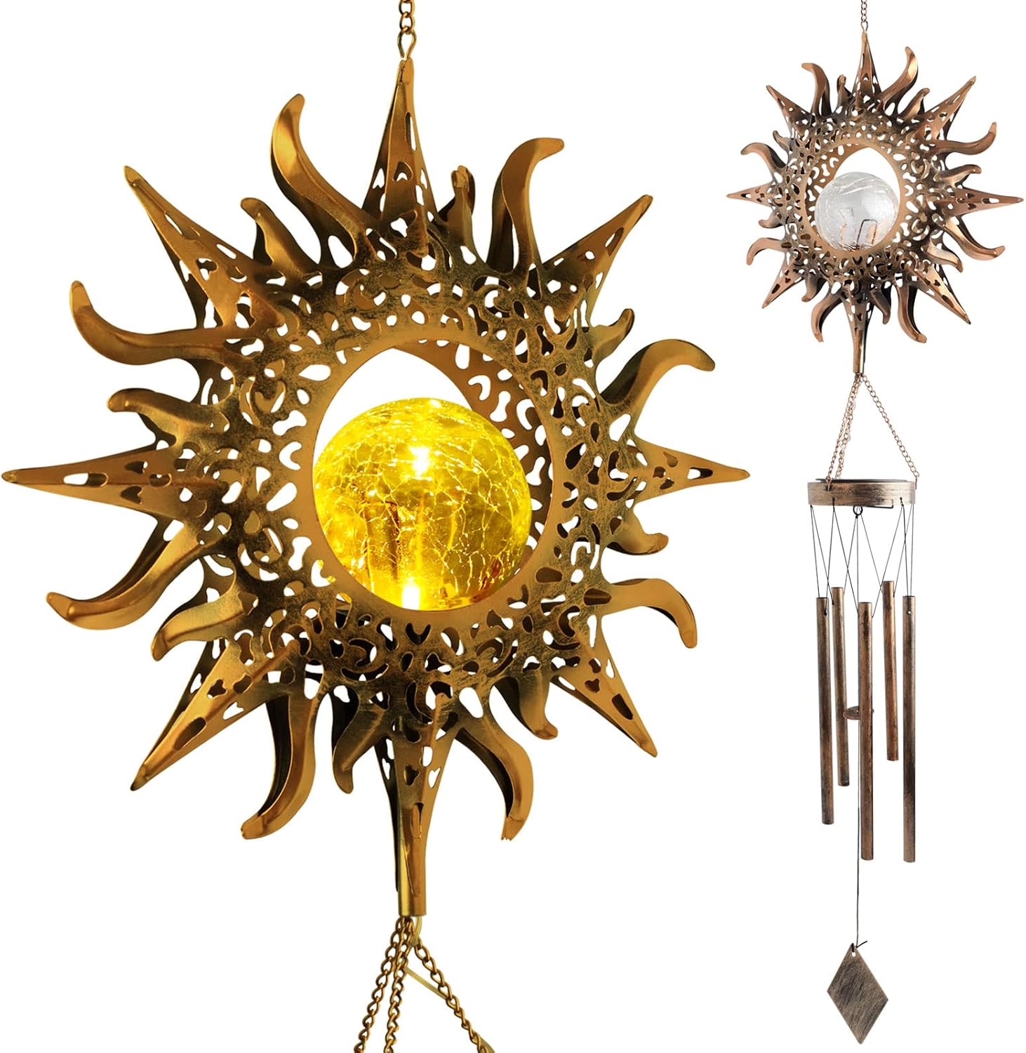 Sun Wind Chimes for Outdoor Decoration and Unique Gifts