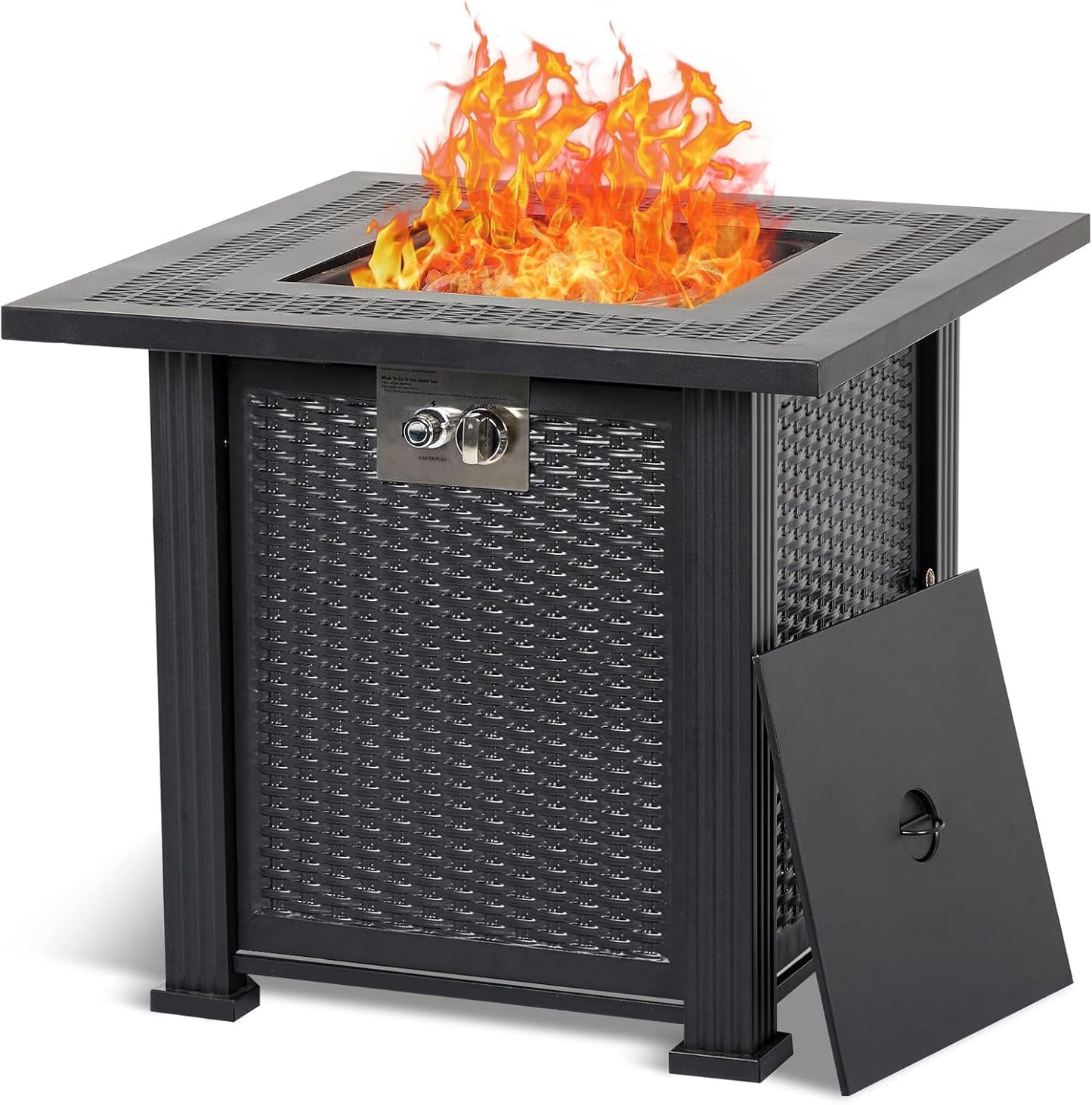 28 Inch Firepit Table with 50,000 BTU for Cozy Outdoor Evenings