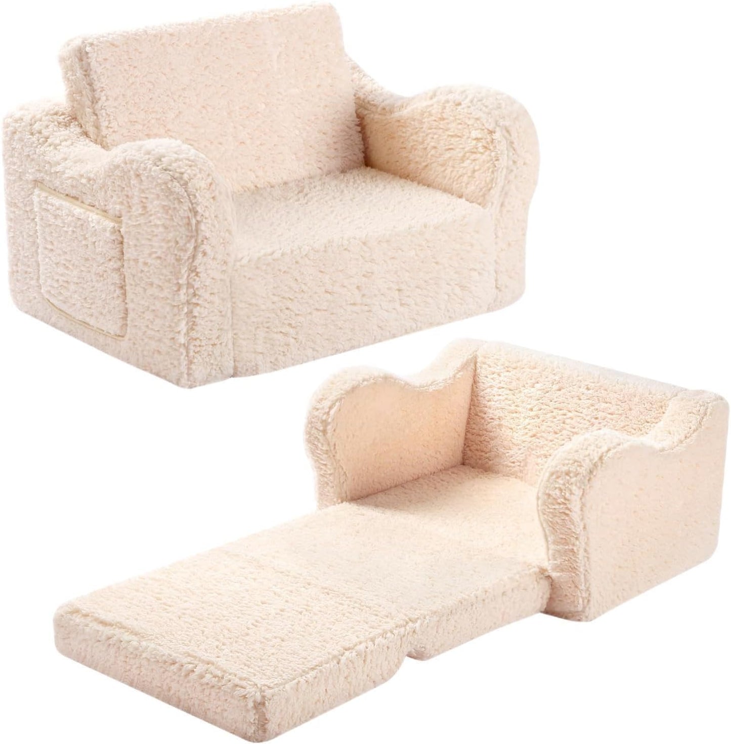 Cozy Sherpa Toddler Chair for Boys & Girls!