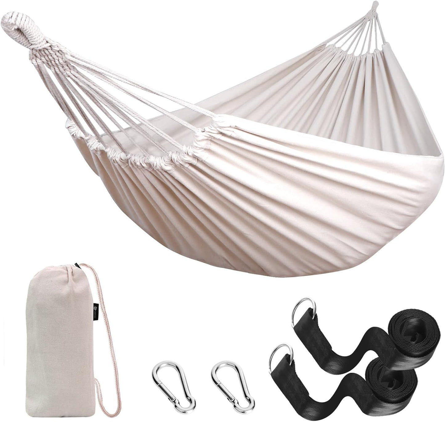 Anyoo Cotton Hammock - 660lbs Capacity & Portable