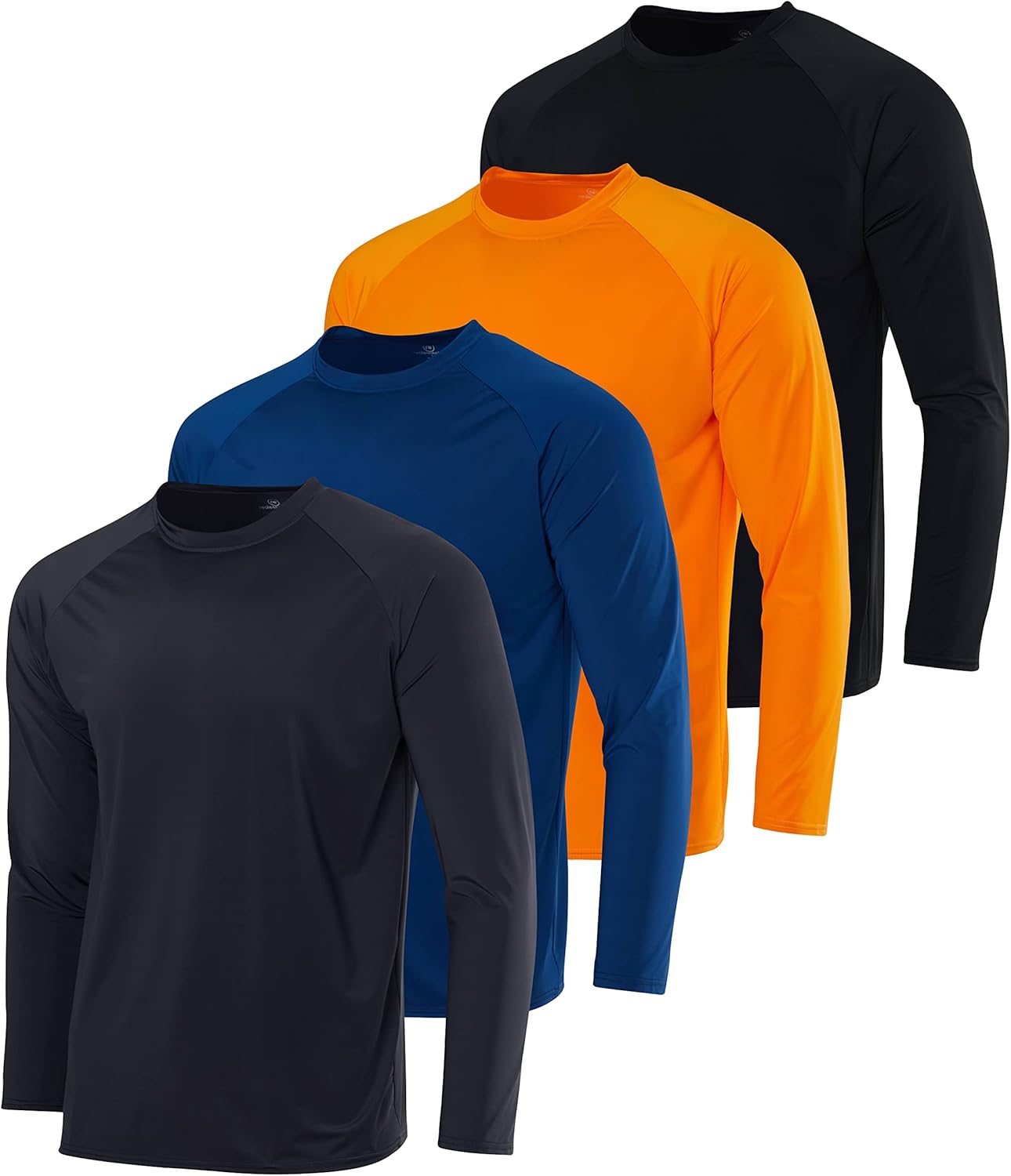 Real Essentials Long Sleeve Rash Guard Shirts for Men UPF 50