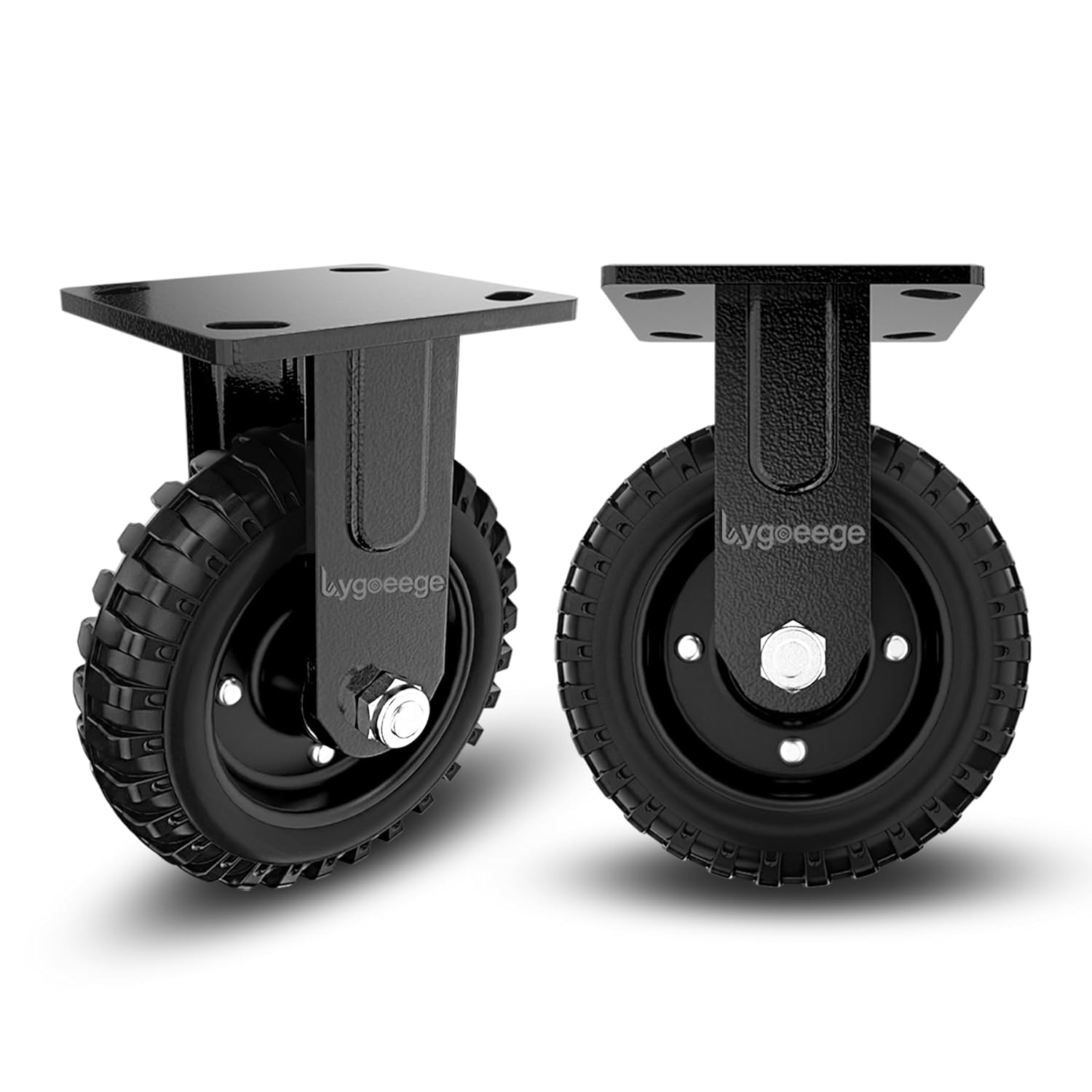Fixed Heavy Duty Caster Wheel with 800lb Capacity for Carts