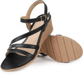 Women's Wedge Sandals Dressy Comfortable Strappy Low Wedges - Stylish