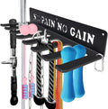 Gym Home Rack 8 Hook Heavy-Duty Wall-mounted Organizer - Space-Saving