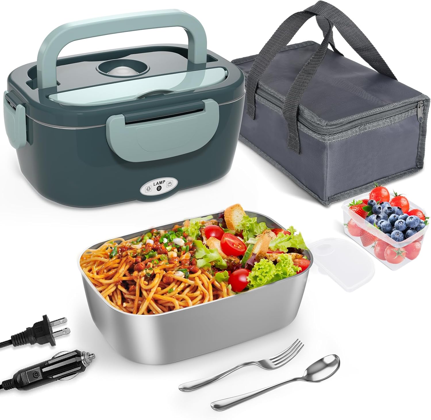 Monteka Electric Lunch Box - Hot Meals Anywhere!