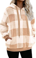 Nirovien Womens Sherpa Pullover Oversized Fuzzy Hoodie - Cozy Warm 5%